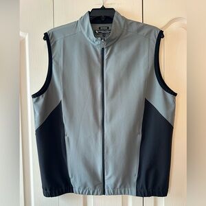 Pebble Beach Men's Gray and Black Performance Golf Vest Sz. L NWOT